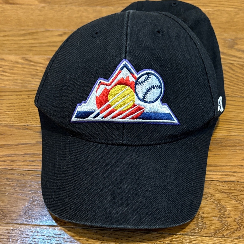 ‘47 Brand | Black Colorado Rockies MLB Baseball Cap Hat One Size OS Velcro